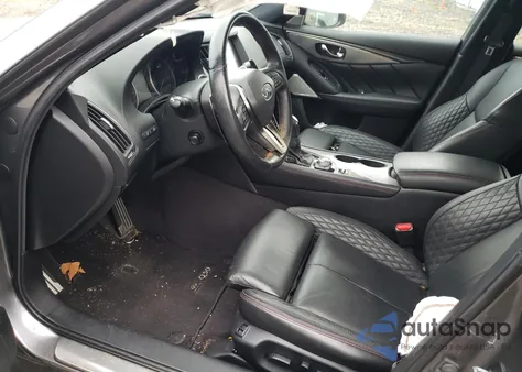 2019 Infiniti Q50 3.0T Red Sport 400 из США, поврежденный, VIN JN1FV7AR1KM800029